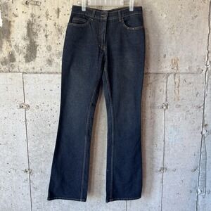 Laundry Jeans Womens 29 Blue Dark Wash Mid Rise‎ Bootcut Studded Stretch Denim
